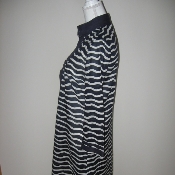 TORY BURCH Blue/White Striped Tunic Top/Dress 8 - Picture 4 of 8